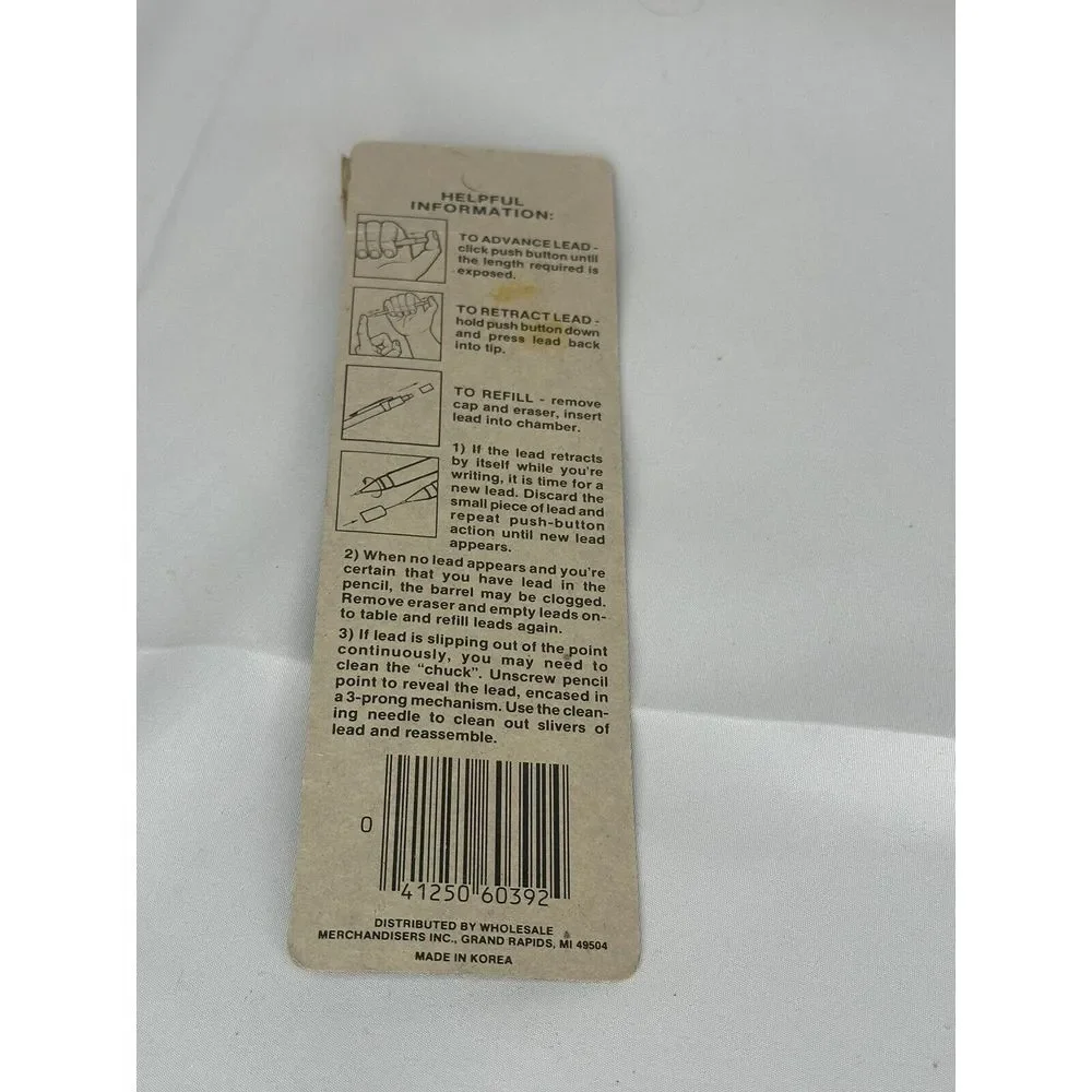 Monami Mechanical Pencil‎ New In The Package Vintage